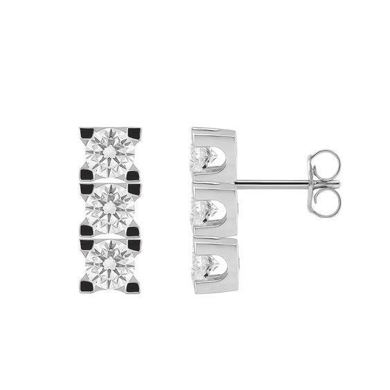 Orecchini Idee Preziose dal 1987 Donna in Oro bianco Diamante 0.45 Ct IP.OK18B/8D - IP.OK18B/8D